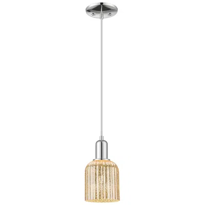 Innovations Lighting Bridal Veil 5"w Polished Chrome Cord Mini Pendant With Mercury Shade