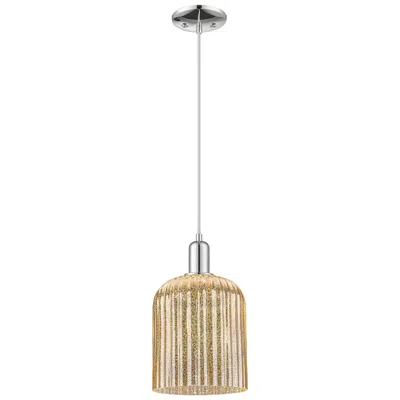Innovations Lighting Bridal Veil 8"w Polished Chrome Cord Mini Pendant With Mercury Shade