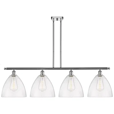 Innovations Lighting Bristol Glass 4 Light 50" Led Island Light - Polished Chrome  - Seedy