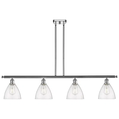 Innovations Lighting Bristol Glass 7.5" 4 Light 48" Island Light - Polished Chrome  -