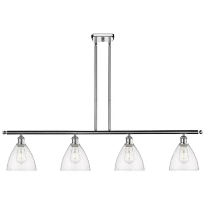 Innovations Lighting Bristol Glass 7.5" 4 Light 48" Led Island Light - Polished Chrome