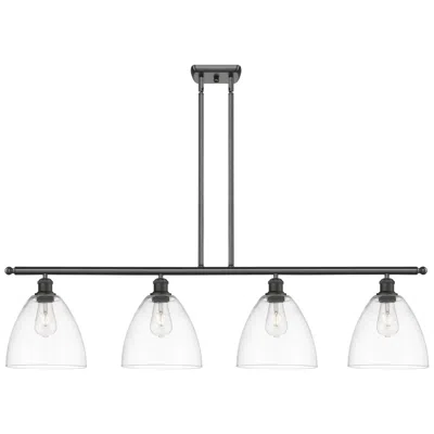Innovations Lighting Bristol Glass 9" 4 Light 48" Led Island Light - Oil Rubbed Bronze