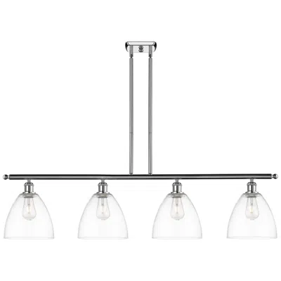 Innovations Lighting Bristol Glass 9" 4 Light 48" Led Island Light - Polished Chrome