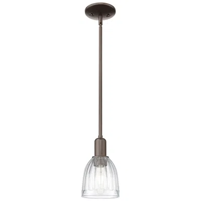 Innovations Lighting Brookfield 5.75" Wide Oil Rubbed Bronze Mini Pendant W/ Clear Shade