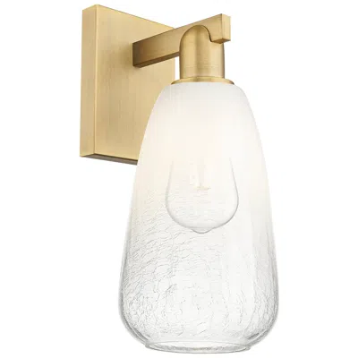 Innovations Lighting Brookhaven Almond 11" High Brushed Brass Wall Sconce With Opal Shade