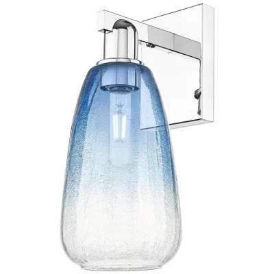 Innovations Lighting Brookhaven Almond 11"h Polished Chrome Wall Sconce With Sapphire Shade