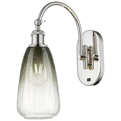 Innovations Lighting Brookhaven Almond 17" High Polished Nickel Swiveling Sconce W/ Slate S
