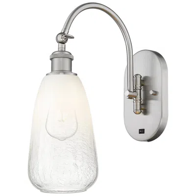 Innovations Lighting Brookhaven Almond 17"h Brushed Satin Nickel Swiveling Sconce W/ Opal Shade