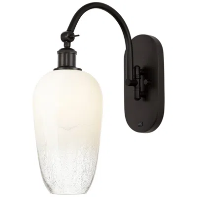 Innovations Lighting Brookhaven Flute 19" High Oil Rubbed Bronze Swiveling Sconce W/ Opal Shade