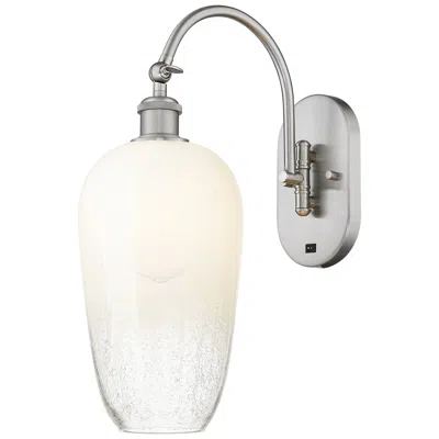 Innovations Lighting Brookhaven Flute 19"h Brushed Satin Nickel Swiveling Sconce W/ Opal Shade