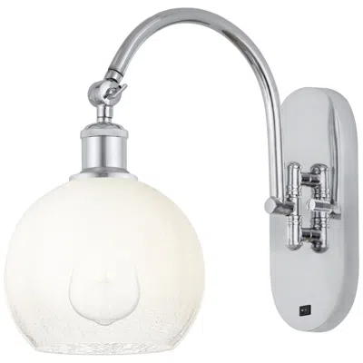 Innovations Lighting Brookhaven Globe 14" High Polished Chrome Swiveling Sconce With Opal Shade