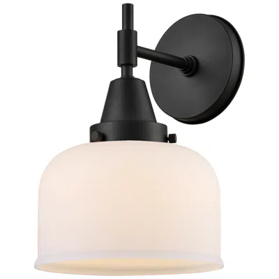 Innovations Lighting Caden 11" High Matte Black Sconce W/ Matte White Shade