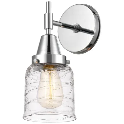 Innovations Lighting Caden 11" High Polished Chrome Sconce W/ Deco Swirl Shade