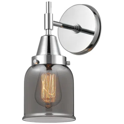 Innovations Lighting Caden 11" High Polished Chrome Sconce W/ Plated Smoke Shade