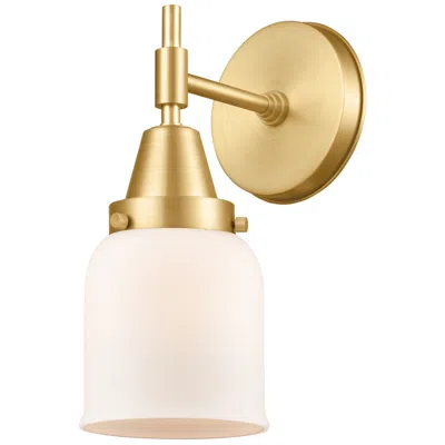 Innovations Lighting Caden 11" High Satin Gold Sconce W/ Matte White Shade
