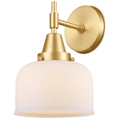 Innovations Lighting Caden 11" High Satin Gold Sconce W/ Matte White Shade