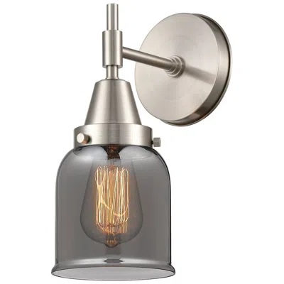 Innovations Lighting Caden 11" High Satin Nickel Sconce W/ Plated Smoke Shade