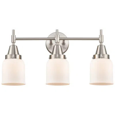 Innovations Lighting Caden 23" Wide 3 Light Satin Nickel Bath Vanity Light W/ Matte White S