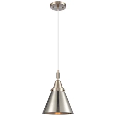 Innovations Lighting Caden Appalachian 8"w Brushed Nickel Cord Mini Pendant