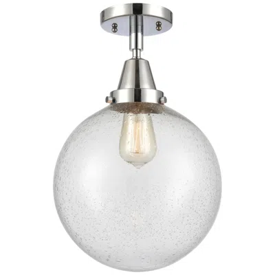 Innovations Lighting Caden Beacon 10" Led Flush Mount - Polished Chrome - Seedy Shade