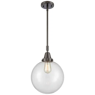 Innovations Lighting Caden Beacon 10" Wide Bronze Stem Hung Mini Pendant W/ Clear Shade