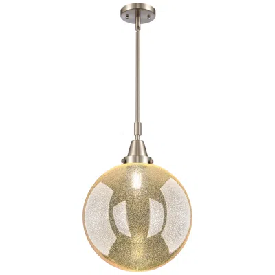 Innovations Lighting Caden Beacon 12"w Brushed Nickel Stem Mini Pendant W/ Mercury Shade