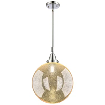 Innovations Lighting Caden Beacon 12"w Polished Chrome Stem Mini Pendant With Mercury Shade