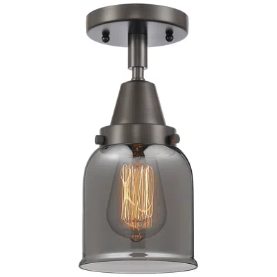 Innovations Lighting Caden Bell 5" Flush Mount - Oil Rubbed Bronze - Plated Smoke Shade
