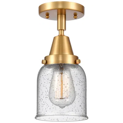 Innovations Lighting Caden Bell 5" Flush Mount - Satin Gold - Seedy Shade