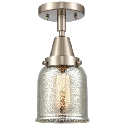 Innovations Lighting Caden Bell 5" Led Flush Mount - Brushed Satin Nickel - Silver Mercury