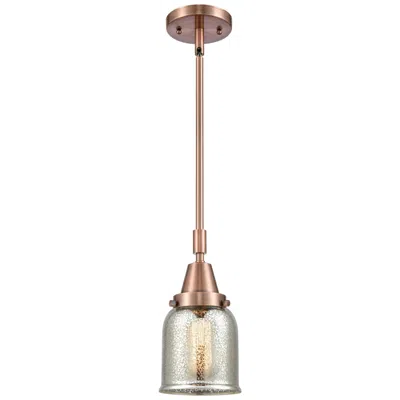 Innovations Lighting Caden Bell 5"w Copper Stem Hung Mini Pendant W/ Silver Plated Mercury