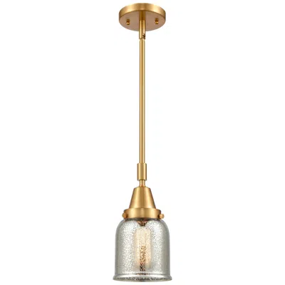 Innovations Lighting Caden Bell 5"w Gold Stem Hung Mini Pendant W/ Silver Plated Mercury Sh
