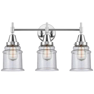 Innovations Lighting Caden Canton 24"w 3 Light Polished Chrome Bath Vanity Light W/ Seedy S