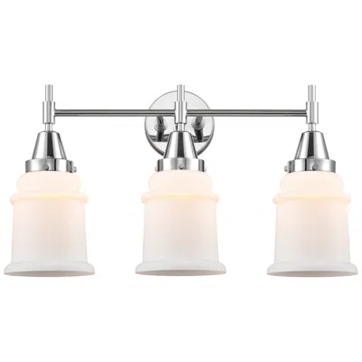 Innovations Lighting Caden Canton 24"w 3 Light Polished Chrome Bath Vanity Light W/ White S