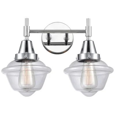 Innovations Lighting Caden Oxford 16.5"w 2 Light Polished Chrome Bath Light W/ Clear Shade