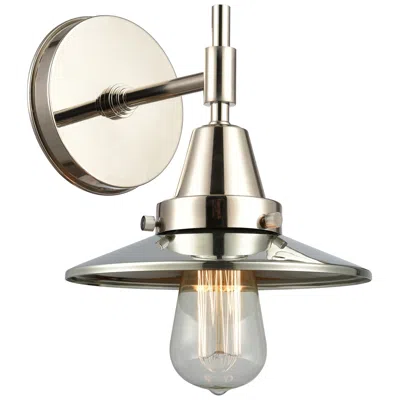 Innovations Lighting Caden Railroad 7.25" High Polished Nickel Sconce With Polished Nickel