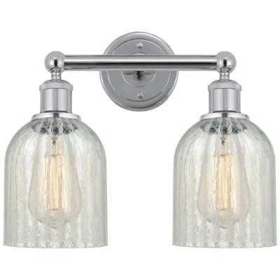 Innovations Lighting Caledonia 14" 2-light Polished Chrome Bath Light W/ Mouchette Shade