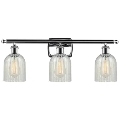 Innovations Lighting Caledonia 26"w 3 Light Polished Chrome Bath Vanity Light W/ Mouchette