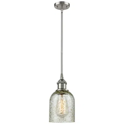 Innovations Lighting Caledonia 5" Brushed Satin Nickel Mini Pendant W/ Mica Shade