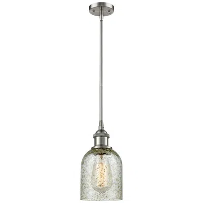 Innovations Lighting Caledonia 5" Led Mini Pendant - Brushed Satin Nickel - Mica Shade