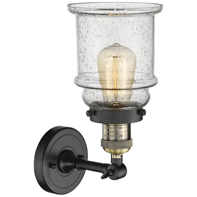 Innovations Lighting Canton 11" High Black And Brass Adjustable Wall Sconce