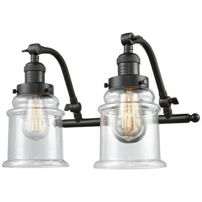 Innovations Lighting Canton 18" Wide 2 Light Oil Rubbed Bronze Bath Vanity Light W/ Clear S