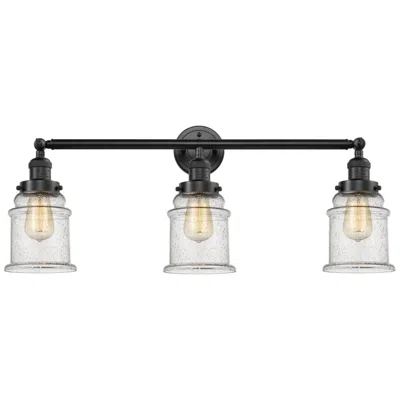 Innovations Lighting Canton 30" Wide 3 Light Oil Rubbed Bronze Bath Vanity Light W/ Seedy S