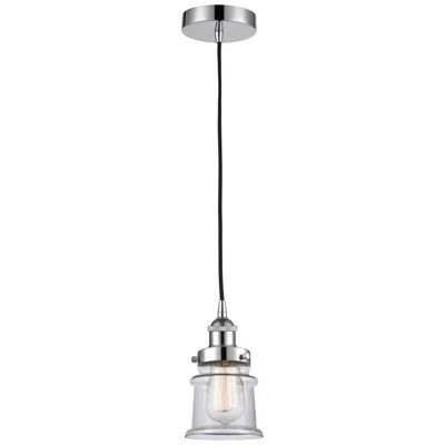 Innovations Lighting Canton 5" Polished Chrome Mini Pendant W/ Clear Shade