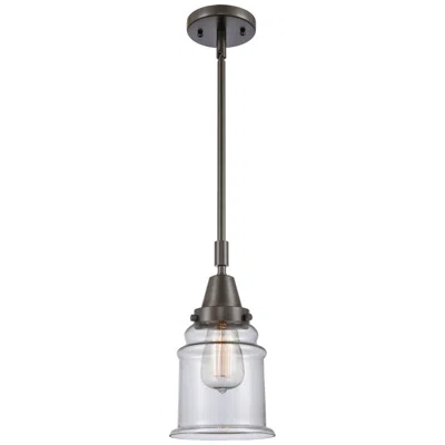Innovations Lighting Canton 6 1/2" Wide Bronze And Clear Glass Mini Pendant