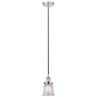Innovations Lighting Canton 6" Wide Polished Nickel Mini Pendant W/ Clear Glass