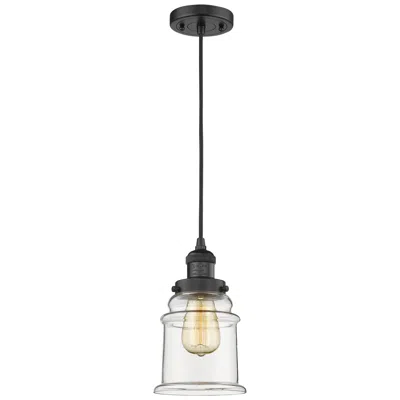 Innovations Lighting Canton Mini Pendant Matte Black