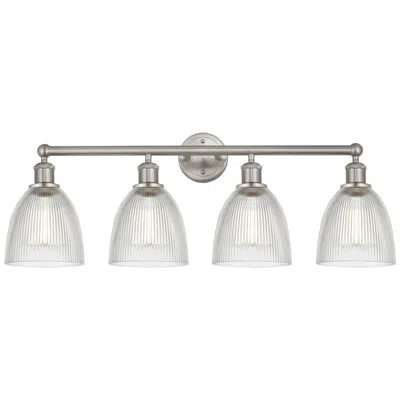 Innovations Lighting Castile 33" 4-light Brushed Satin Nickel Bath Light W/ Clear Shade