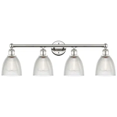 Innovations Lighting Castile 33" Wide 4 Light Polished Nickel Bath Vanity Light With Clear
