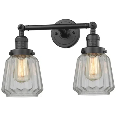 Innovations Lighting Chatham 16" Wide 2 Light Oil Rubbed Bronze Bath Vanity Light W/ Clear